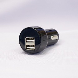 プロテック USB2PORTシガーソケットチャージャー PCCE-2BK 目安在庫=○