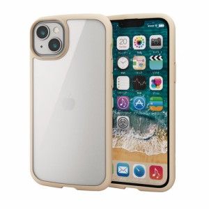 エレコム iPhone 14 Plus TOUGH SLIM LITE フレームカラー アイボリー(PM-A22BTSLFCIV) メーカー在庫品