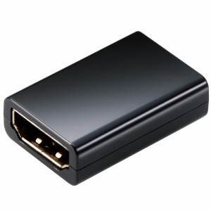 エレコム HDMI アダプタ 延長 金メッキ 4K 60p スリムタイプ EU RoHS指令準拠 ブラック(AD-HDAASS01BK) 目安在庫=△