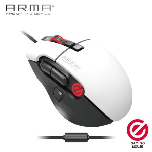 エレコム ゲーミングマウス ARMA 光学式 16000dpi 8ボタン 有線 ホワイト(M-ARMA50WH) メーカー在庫品