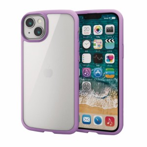 エレコム iPhone 14 Plus TOUGH SLIM LITE フレームカラー パープル(PM-A22BTSLFCPU) メーカー在庫品