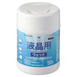 エレコム ウェットティッシュ 液晶用 クリーナー ボトルタイプ (50枚入り) ノートパ(WC-DP50N4) メーカー在庫品