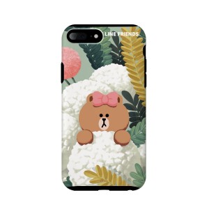 ＬＩＮＥ ＦＲＩＥＮＤＳ iPhone 8 Plus/7 Plus テーマ チョコ(KCL-DCH003) 目安在庫=○