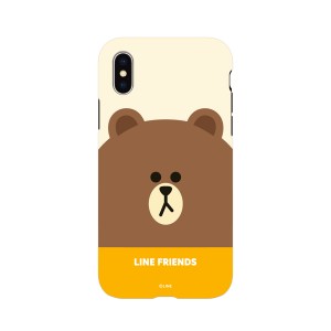 ＬＩＮＥ ＦＲＩＥＮＤＳ iPhone XS / X フェイス ブラウン(KCL-DBF001) 目安在庫=△