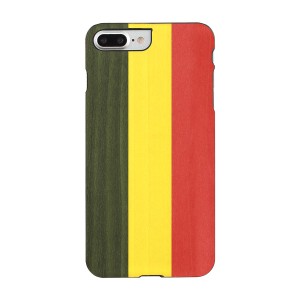 ｍａｎ＆ｗｏｏｄ iPhone 8Plus/7Plus 天然木ケース ReGGae ブラックフレーム(I8089i7P) 目安在庫=△