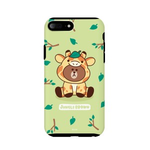 ＬＩＮＥ ＦＲＩＥＮＤＳ iPhone 8 Plus/7 Plus ジャングルブラウン キリン(KCL-DGB003) 目安在庫=△