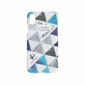 ＨＡＰＰＹＭＯＲＩ iPhone XR TrianGle Pattern Bar ブルー(HM14465i61) 目安在庫=△