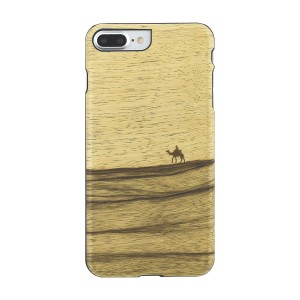 ｍａｎ＆ｗｏｏｄ iPhone 8Plus/7Plus 天然木ケース Terra ブラックフレーム(I8084i7P) 目安在庫=△