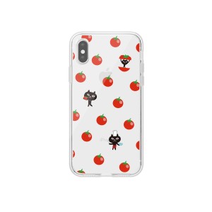 ａｂｂｉ iPhone XS Max ネコマンジュウクリアケース トマト(ABF14604i65) 目安在庫=○