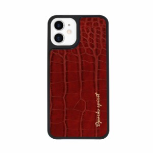 ＤＰＡＲＫＳ iPhone 12 mini LEATHER COVER CROCO GLOSS レッド(DS19772i12) 目安在庫=△