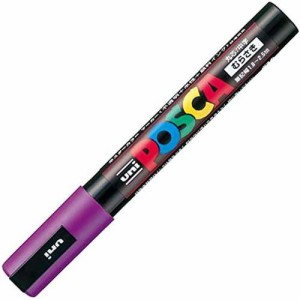 三菱鉛筆 ポスカ　ＰＣ−５Ｍ　紫　１２(1本)(PC5M12) 目安在庫=○