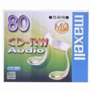 Maxell 音楽専用CD-RWメディア 80分 1枚ケース入り(CDRWA80MQ.1TP) 目安在庫=△