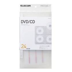 エレコム CD DVD対応ファイルケース 24枚収納 クリア CCD-FS24CR メーカー在庫品