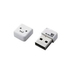 エレコム USBメモリ USB2.0 小型 キャップ付 16GB ホワイト(MF-SU2B16GWHF) メーカー在庫品