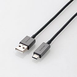 エレコム スマートフォン用USBケーブル USB(A-C) カラフル 1.2m ブラック タイプC(MPA-FACCL12BK) メーカー在庫品