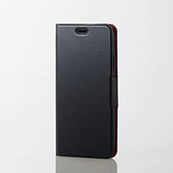 エレコム iPhone XR ソフトレザーカバー 薄型 磁石付 ブラック PM-A18CPLFUBK メーカー在庫品