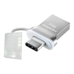 アイ・オー・データ機器 USB 3.1 Gen1 Type-C⇔Type-A 両コネクター搭載USBメモリー64GB(U3C-HP64G) 目安在庫=○