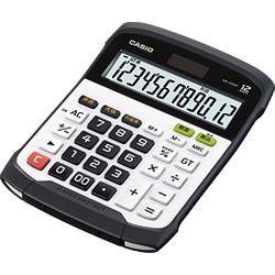 カシオ計算機 カシオ 電卓 12桁 防水防塵電卓 ブラック&ホワイト WD-220MT(WD-320MT-N) メーカー在庫品