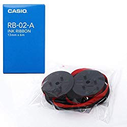 カシオ計算機 プリンター電卓DRシリーズ用インクリボン（赤黒） RB-02-A メーカー在庫品