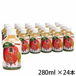 シャイニー 青森の味！青森県産りんごジュース 葉とらずりんご 280ml ×24本(4970180200230 x24) 目安在庫=△