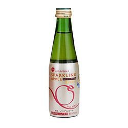 シャイニー 青森の味！スパークリングアップルジュース スタンダード 瓶 200ml×24本(4970180100486 x24) 目安在庫=○