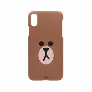 ＬＩＮＥ ＦＲＩＥＮＤＳ iPhone XR SLIM FIT フェイス ブラウン(KCL-SFA005) 目安在庫=△