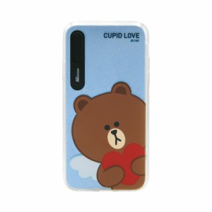 ＬＩＮＥ ＦＲＩＥＮＤＳ iPhone XS Max Light UP CASE CUPID LOVE ブラウンハート(KCL-LCL015) 目安在庫=○