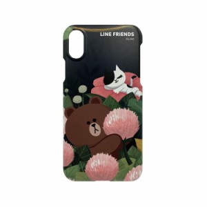 ＬＩＮＥ ＦＲＩＥＮＤＳ iPhone XR SLIM FIT テーマ ブラウン(KCL-SCT004) 目安在庫=△