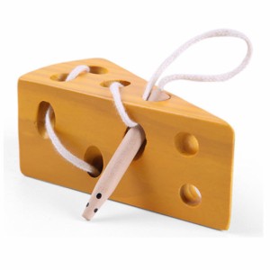 おもちゃ　玩具　知育玩具　マウススレッドチーズおもちゃ  木製   子供　 誕生日のプレゼント