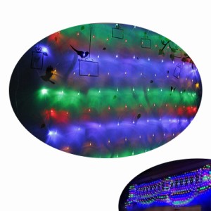 LEDイルミネーションライト 　ネットライト　6m*4m   インテリアライト クリスマス 飾り  防水  屋外対応  8つ点灯パターン