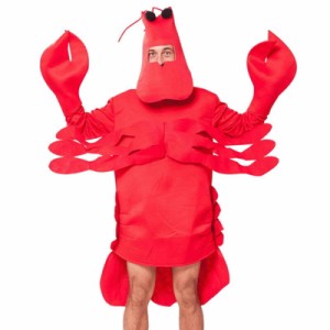 コスプレ 面白い ハロウィン おもしろい 仮装 ザリガニ  カニ 蟹 衣装 着ぐるみ コスチューム ハロウィン　パーティー イペント 大人