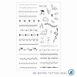 fgt 9 水なしで貼れる 2枚組 タトゥーシール fake tattoo ボディシール ワンポイント シンプル フィンガータトゥー おしゃれ かわいい フ