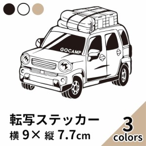 GO CAMP 15 黒 白 ベージュ 2枚組 切り文字 カッティング ステッカー 車 かっこいい ブランド おしゃれ 山 outdoor キャンピングカー ハ