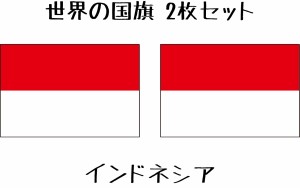 インドネシア 国旗 水無しで貼れる タトゥーシール シール フェイスシール フェイスペイント スポーツ フェス イベント 顔 観戦 オリンピ