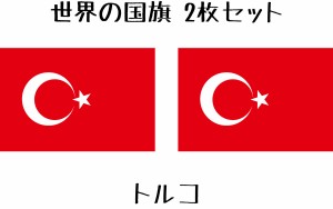 トルコ 国旗 水無しで貼れる タトゥーシール シール フェイスシール フェイスペイント スポーツ フェス イベント 顔 観戦 オリンピック