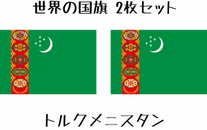 トルクメニスタン 国旗 水無しで貼れる タトゥーシール シール フェイスシール フェイスペイント スポーツ サッカー フェス イベント 顔 
