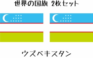 ウズベキスタン 国旗 水無しで貼れる タトゥーシール シール フェイスシール フェイスペイント スポーツ フェス イベント 顔 観戦 オリン