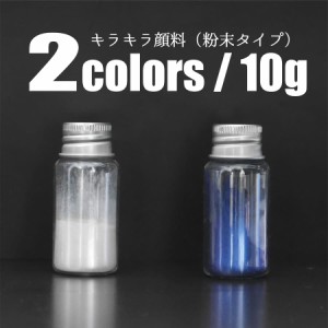 pigment 4 パール キラキラ 顔料 10g パール ブルー 青 パウダー 自由研究 手芸 自作 ハンドメイド アクセサリー プラモデル 工作 レジン