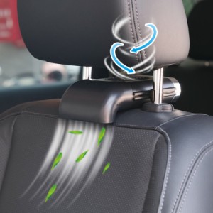 車載扇風機 車座席ファン 車内 USB扇風機 強風量 3段階調節 蒸れ解消 ヘッドレストファン 前後部座席用 ドライブ 車 運転 蒸れる 暑い 汗
