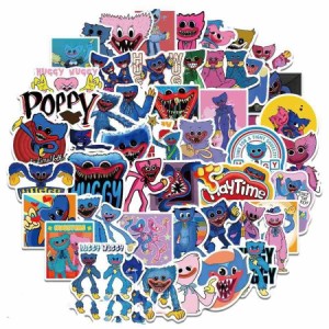 ハギーワギー ステッカー 50枚セット Poppy Playtime Huggy wuggys 防水シール ボビーのゲーム パソコン 携帯電話 ヘルメット 子供 手帳 