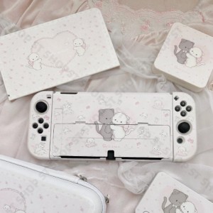 Switchカバー Swicth対応 OLED対応 カバー switchカバー ニンテンドースイッチ対応  猫柄 可愛い猫 全面保護 薄型 傷防止 汚れ防止 耐衝