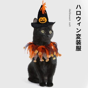 ペット服 ハロウィン 仮装 衣装　猫服 犬服 変装 2点セット 帽子付き ハロウィン ハロウィン雰囲気　 