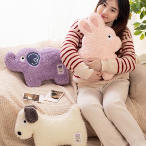 ぬいぐるみ 玩具 ウサギ クッション 抱き枕 4色 可愛い  ワンちゃん 犬 象