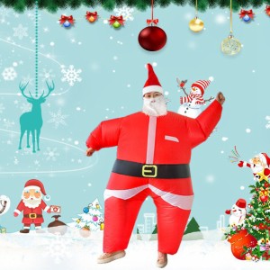 サンタクロース トナカイ クリスマス衣装 空気充填 大人 子供 インフレータブル コスプレ 着ぐるみ コスチューム 膨張式 膨らむ 可愛い 