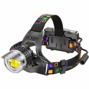 「即納」LEDヘッドライト LED ヘッドライト 超強ルーメン ヘッドライト 最高輝度 充電式 ズーム機能 登山 夜釣り