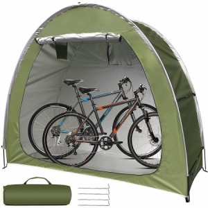 自転車置き場 自転車用テント 送料無料！ バイクガレージ 1-2台用 自転車収納 UVカット・遮熱・耐水加工 収納便利