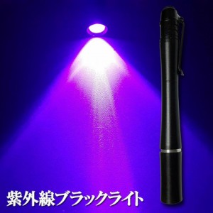 ブラックライト ミニ 小型 紫外線ライト LEDライト 395nm UVライト ハンディUV懐中電灯 防水 レジン用硬化ライト 夜釣り ペットのオシッ