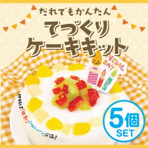 エジソンママ だれでもかんたん 【てづくりケーキキット】5個セット おやつ 手作り キット プレゼント 手作りキット 子供 おうち遊び 記