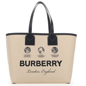 バーバリー ロンドン トートバッグ レディース Burberry コットン キャンバス ポーチ付き