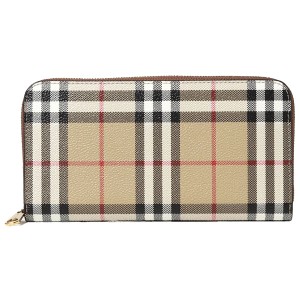 バーバリー ロンドン 長財布 メンズ レディース Burberry チェック柄 ラウンドファスナー